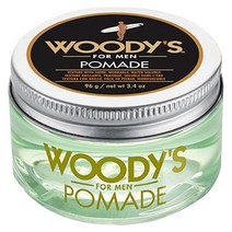 포마드 스웨거 프리즈 포마드왁스 Woody 39s 남성용 헤어 스타일링 크림은 질감을 더하고 건강한 광택, 3.4온스(2팩)_편물