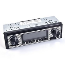 블루투스 카오디오 카플레이어 블루투스 레트로 자동차 라디오 MP3 플레이어 스테레오 USB AUX 클래식 스테레오-오디오, 단일옵션