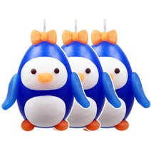 이야코 아기나라 캐릭터양초 만들기세트, 펭귄, 3세트