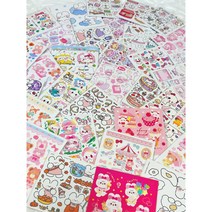 [노을문구점] 인스 100장(10세트) 랜덤박스 다꾸스티커 어린이날선물 인쇄소스티커 캐릭터스티커 포용계