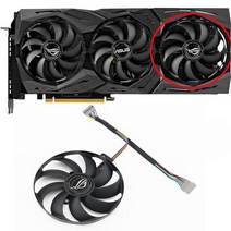 새로운 3pcs 87mm t129215su asus rtx2070 rog strix-geforce rtx 2060 super 2080 ti 또는 rx 5600 xt rx 5700x, 7핀