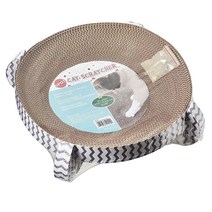 SPOT Ethical Products 골판지 고양이 스크래처 / 35.6cm(14인치) 둥지/개박하와 실버 덩굴 포함 5945154449