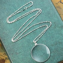 5배율 목걸이 휴대용 미니 소형 노인 노안 돋보기, 돋보기HR004596