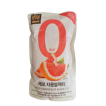 [파우치 음료] 유어스 제로 자몽블랙티 203ml X 10개