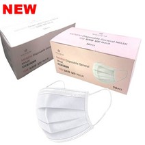 FDA승인 [100% 국산 3중 정전식 MB필터] NEW 미넴 비말차단 덴탈 마스크 50매 [숨쉬기 편한 대형사이즈], 1box