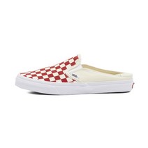 [국내정식매장] VANS 남녀공용 운동화 클래식 슬립온 뮬 - (체커보드) 레이싱 레드:화이트 VN0004KTTLF1 CLASSIC SLIP-ON MULE-(Checkerboard