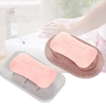 규조토 모던 인테리어 비누 받침대 케이스 비누홀더, 1개, 1규조토 비누받침타원형-핑크