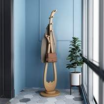 북유럽 고급 원목 거실 스탠드 가정용 침실 행거 모던 엔틱 옷걸이, 6번