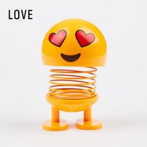 그네타는오리 차량용인형 차량용피규어재미있는 자동차 스타일링 떨고 헤드 대시 보드 장식 귀여운 표현 패, 05 Love