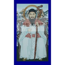 법당 그림 만들기 비즈 구슬자수 탱화 제작 선물 단군 큐빅 대형 보석십자수 재료 세트, 90x155cm 전체 원형 큐빅