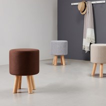 리센트 스케치 패브릭스툴, 초코