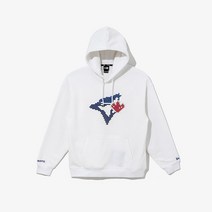 뉴에라후드티 NQC 12866567 뉴에라 MLB 토론토 블루제이스 8비트 로고 후드
