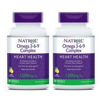Natrol 나트롤 오메가-369 콤플렉스 90정 2팩, 90개입, 2개
