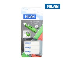 MILAN 밀란 미니스틱 연필깎이+지우개 리필 (3입)