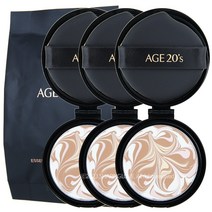 AGE20s 에이지투웨니스 3세대 에센스커버팩트 HQ 21호 리필x3개, 3개