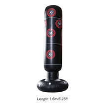 가정용 샌드백 펀치볼 160cm 복싱 펀칭 백 풍선 62, 협력사, 블랙 1.6m