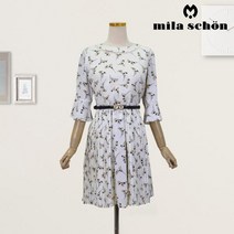 DBOMartㅣ[밀라숀] 벨트세트 플레어 원피스 / 고급스러운 바디핏 이태리 명품룩 수입의류 수입원피스 봄원피스 여름원피스 쉬폰원피스|_ac락be베!!a쟈