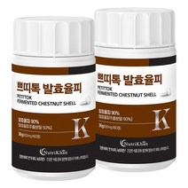 엘라그산 쁘띠톡 발효율피 60정, 2개