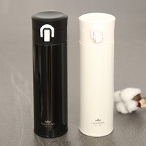 새지않는 안새는 소형 미니 보냉 보온 병 텀블러 300ml, 블랙
