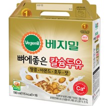 베지밀 뼈에좋은 칼슘두유 190ML 16팩 / 2+2 박스