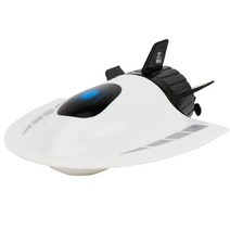 수중 잠수함 드론 미니 잠수함 물 장난감 보트 모델 라디오 RC 원격 제어 선박 멋진 수생, 01 WHITE