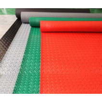 미끄럼방지장판 업소용 바닥 방수 매트 PVC, E 레드 폭 1.5m x 길이 5m