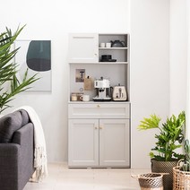 리바트키친 블랑 다용도 수납장 상부세트 800