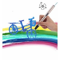 3D펜 3디펜 쓰리디펜 어린이 교구 DIY 무선 고급형, 골드 인쇄 펜 + 100미터 소모품
