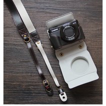 캐논 g7x Mark2 Mark3 케이스 넥스트랩 가죽 파우치, Mark 2, 커피, 1개