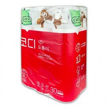 3겹 30M 1개 도톰이 D - 화장지 코디 30롤 롤티슈 휴지, 상세페이지 참조, 상세페이지 참조