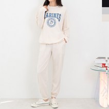여성 마린 조거 맨투맨 세트 여자 트레이닝세트 헬스복 운동복 조깅복