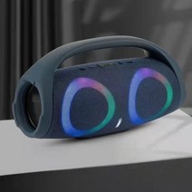 100W 고출력 블루투스 스피커 휴대용 RGB 컬러풀 라이트 방수 무선 서브우퍼 360 스테레오 서라운드 TWS FM 붐박스 bluetooth 포터블, [02] blue