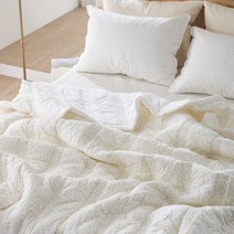 보송보송한 잔꽃 아사워싱 순면 차렵이불