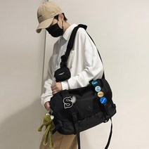 어깨 크로스 백 남성 대용량 가방 스포츠 작업복 우체부 대학생 클래스 컴퓨터 배낭