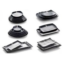 20개입 멜라민 업소용 대량 가게 일식집 이자카야 술집 플레이팅 접시 그릇, W5408 20개