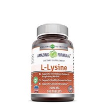 미국 Amazing Nutrition 엘라이신 1000mg 180정(결합조직), 1통, 180캡슐