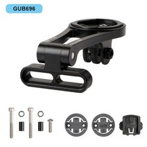 자전거 속도계 GUB 696 지원 t 스템 마운트 스톱워치 CATEYE Garmin Bryton Wahoo W/스포츠 카메라 어댑터 토치 스탠드 스템워치 캣아이 가민 브라이튼 와후, GUB696 Black, China