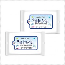 백색포장지 판촉용 판촉용물티슈 휴대용 물티슈 기성스티커 10매X100개, 단품