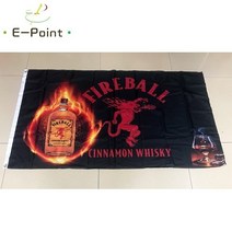 파이어볼 시나몬 위스키 플래그 3 피트 x 5 90x150cm 사이즈 크리스마스 장식 홈 배너 선물용, [02] 90x150 센치메터