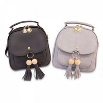 리더스 리더스 인조가죽 학생 데일리 블랙 심플 백팩 숄더백 (6064996)