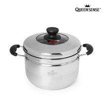 퀸센스 스텐 인덕션 찜 스팀쿠커 22cm, 상세설명 참조, 단품없음