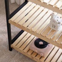 내추럴 원목 철제 선반 500 800 2종 2단 3단 선반 실외기실 선반 전자레인지선반 대피실선반 뒷 베란다선반 장 미니 팬트리 선반 펜트리 선반 화분선반 화분정리대 프린트 선반, 3단 800, 블랙