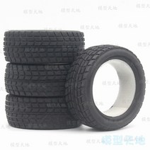 RC카 타이어 4pcs 110 on-road 자동차 소프트 타이어 hsp tamiya hpi kyosho 94122 94123 d3 d4 tt02 fw06 용 64mm 하이, 8005