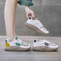 여자 메쉬 통굽 스니커즈 키높이 운동화 무지외반증 발편한 여성신발