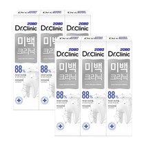 2080 닥터크리닉 미백크리닉 치약, 120g, 6개