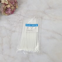 ABM 케이블타이 150mm 화이트 100개입 사무용품/전기자재/케이블묶음/안전용품/케이블정리