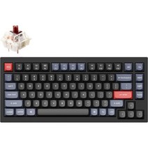 Keychron Q1 RGB 유선 사용자 지정 기계 키보드 75 레이아웃의 QMKVIA 프로그램 가능 매크로 핫 스왑 Gateron G Pro Brown 스위치 이중 개스킷 Mac, Gateron G Pro Brown Switch