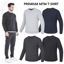 카키브라운 K 무지 맨투맨 트레이닝복