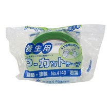 일본직발송 3. 테라오카 제작소 TERAOKA(테라오카) P -컷 테이프 새잎 38mm×25M No.4140 [양생 테이프·마, One Size_One Color, One Size_One Color, 상세 설명 참조0