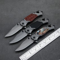 캠프 전술 경질 주방칼 다용도 생존 휴대용 접칼 소형 다이빙칼, T03-빨간색